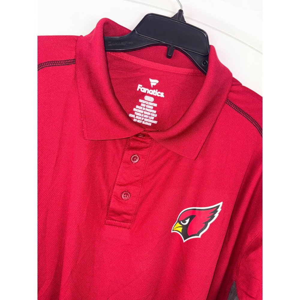 Fanatics Cardinals Polo Shirt Men's 2XLT NFL Football Team Apparel Athleisure